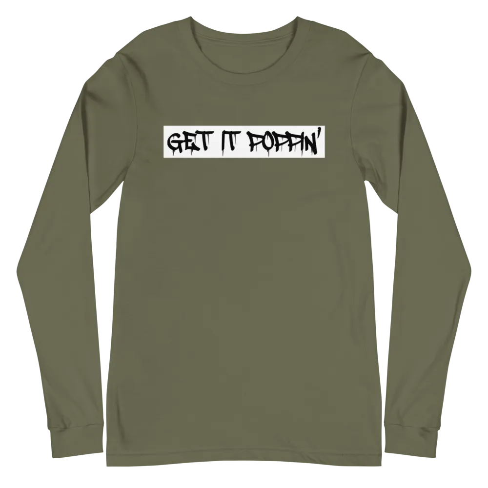Get It Poppin' Unisex Long Sleeve Tee (Multiple Flavors)